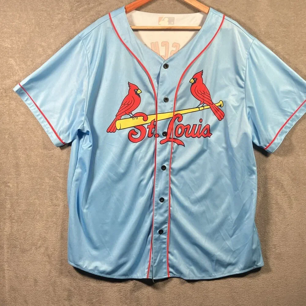 GarmentOne Paul Goldschmidt #46 St. Louis Cardinals Blue Jersey Men's 3XL MLB